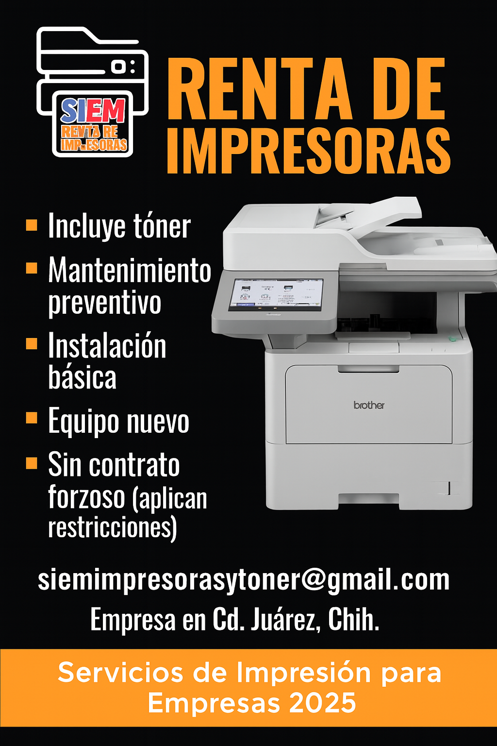 renta de impresoras para empresas